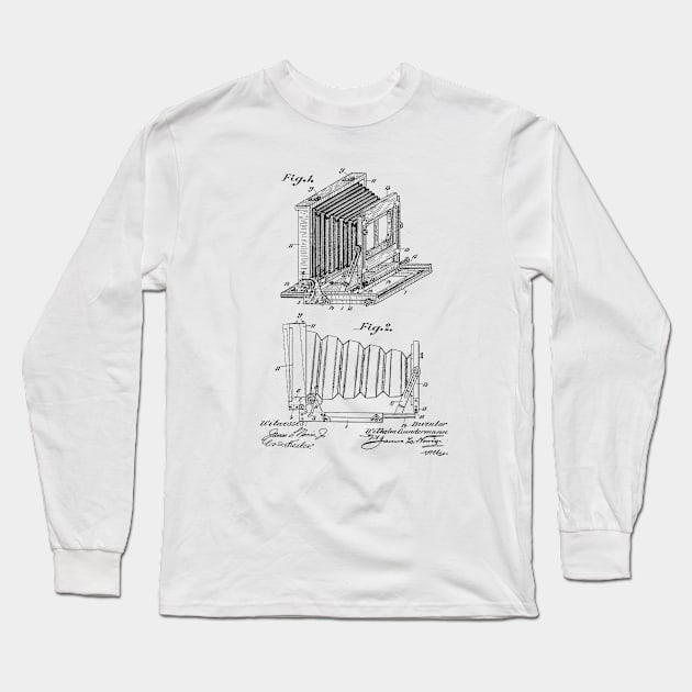 Camera Vintage Patent Drawing Long Sleeve T-Shirt by TheYoungDesigns